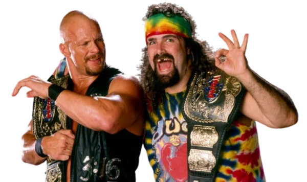 Stone Cold Steve Austin and Dude Love