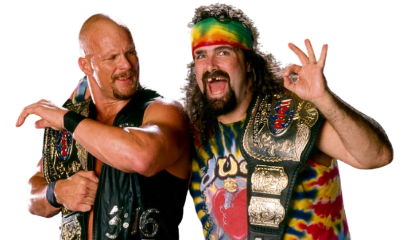 Stone Cold Steve Austin and Dude Love