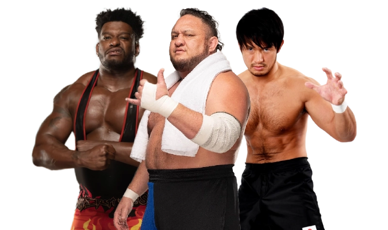 The Opps (Samoa Joe, Powerhouse Hobbs, and Katsuyori Shibata)