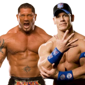 Batista and John Cena