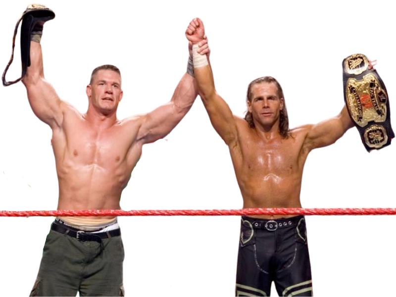 John Cena and Shawn Michaels