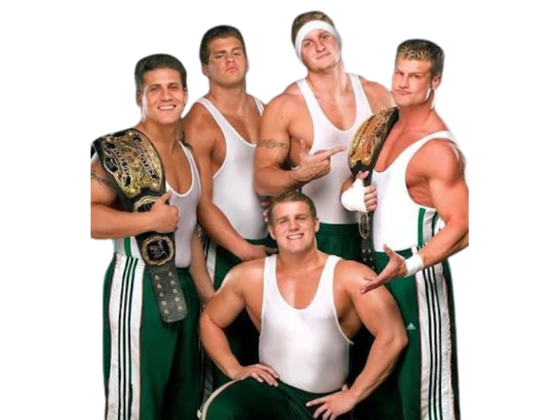 The Spirit Squad (Johnny, Kenny, Mikey, Mitch, and Nicky)